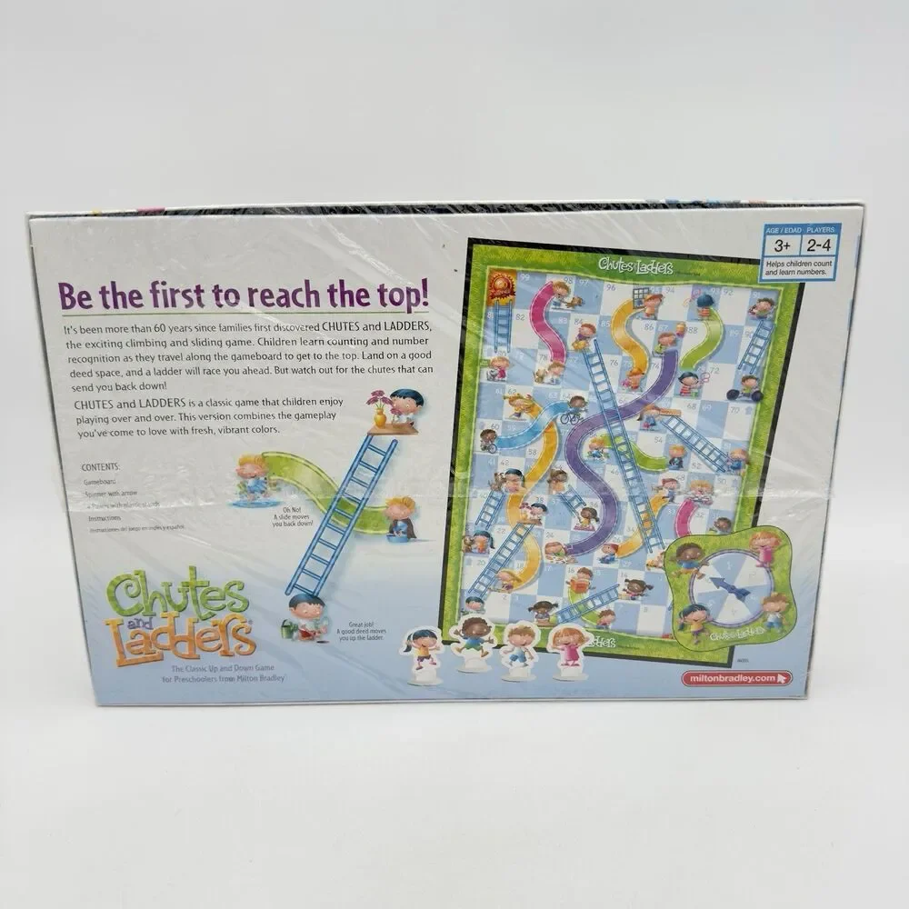 Vintage CHUTES and LADDERS Board Game Milton Bradley 2005 PRESCHOOL